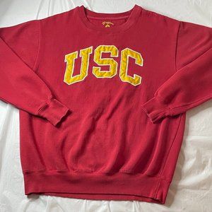 USC Trojans Pull Over Sweatshirt Red XL Authentic Apparel Men